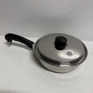 Vintage SaladMaster 9" Pfanne mit Deckel T304S Sauce Bratpfanne Edelstahl Kochgeschirr - Bild 1 von 15