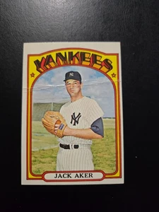 JACK AKER 1972 TOPPS BASEBALL CARD #769 NEW YORK YANKEES HIGH NUMBER - Picture 1 of 2