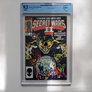 Secret Wars II #3 CBCS 9.2 White Pages 1985 Beyonder Conquers the World 🔥 Marve - Picture 1 of 5