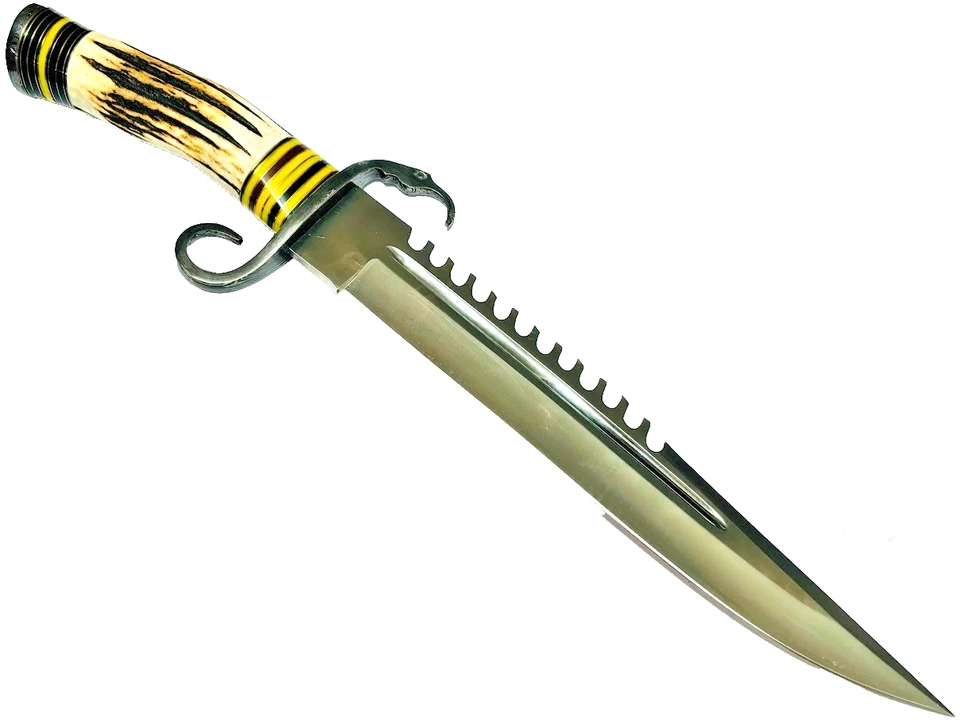 Impact Cutlery Custom Handmade Combat Bone Handle Knife 18" Dagger RARE Knives - Image 1 of 4