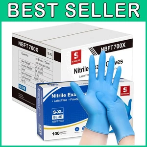 Guanti in nitrile ambidestro - resistenti agli agenti chimici - Foto 1 di 11