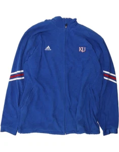 ADIDAS Mens Climawarm Fleece Jacket UK 42 XL Blue Polyester CQ22 - Picture 1 of 4