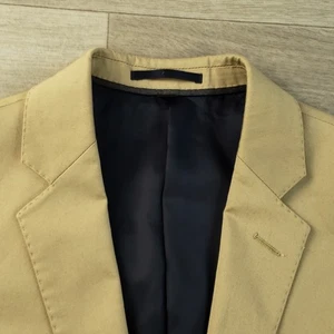 J Crew Ludlow Sport Coat Men's 38R Slim Tan Khaki Cotton Two Button Double Vent - Picture 1 of 17