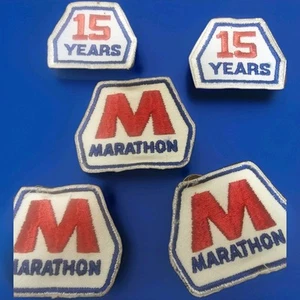 Parches vintage para coser maratón. Usado. 5 parches - Imagen 1 de 3