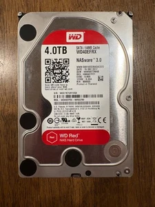 Western Digital RED NAS 3.0 WD40EFRX 4 TB SATA III 3.5" TESTED (VAX) - Afbeelding 1 van 1