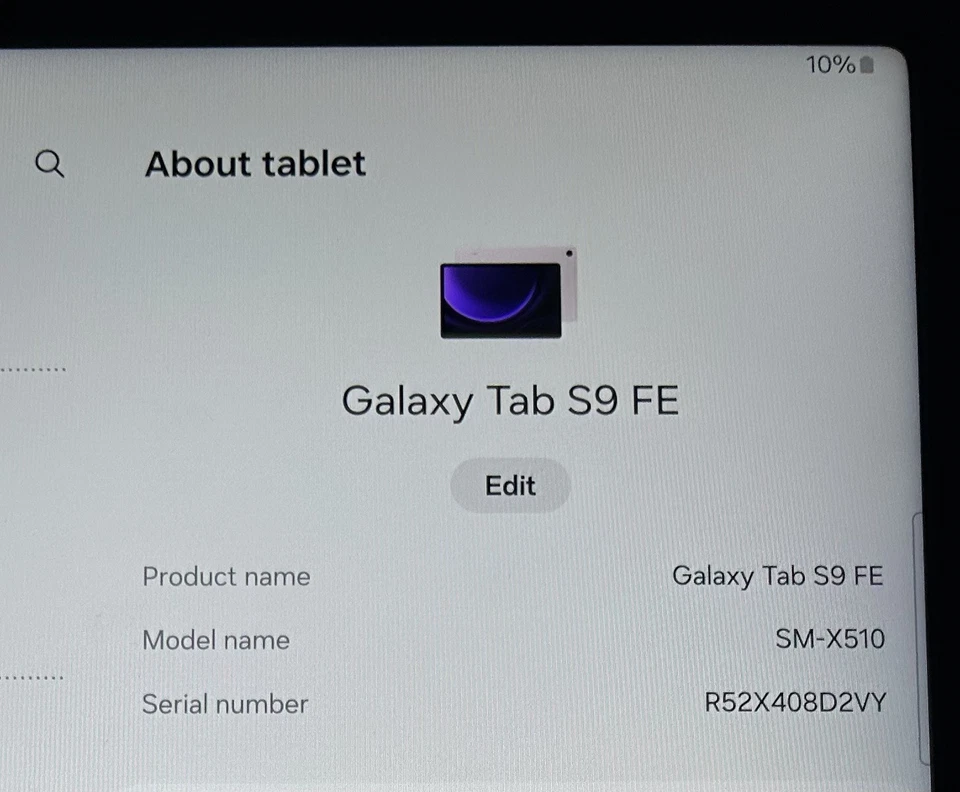 Samsung 10.9" Galaxy Tab S9 FE 128GB Tablet Wi-Fi SM-X510(*DEMO* (READ DETAILS) - Image 1 of 4