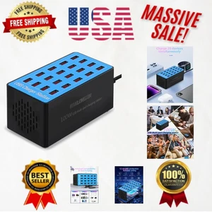 Estación de carga USB confiable de 100 W para múltiples dispositivos - nunca se queda sin energía - Imagen 1 de 9