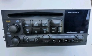 Delco Electronics 15766343 CDM Dashboard AM FM Radio Stereo Receiver Theftlock - Picture 1 of 6