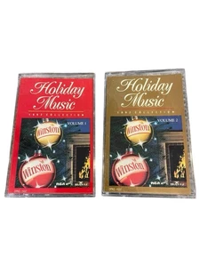 Winston Holiday Music 1992 Collection Volume 1 & Volume Two Cassette Tape Lot - Bild 1 von 2