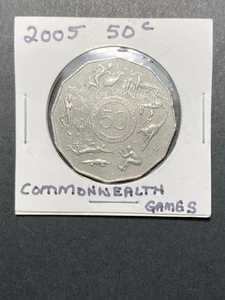 2005 50 Cents - 50 Cent Coin - Melbourne Commonwealth Games - Circulated👍F+ - Picture 1 of 5