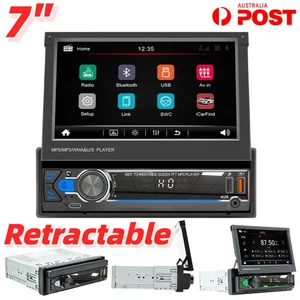7" Portable Car MP5 Player Bluetooth Touch Screen 1 Din Auto Stereo Radio USB - Picture 1 of 21