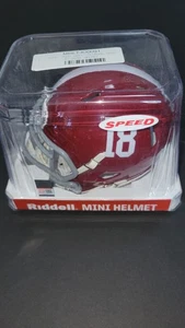 Josh Jobe Alabama Crimson Tide Signed Riddell Speed Mini Helmet Auto - Picture 1 of 5