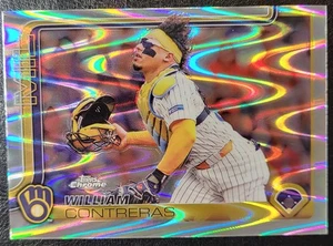 WILLIAM CONTRERAS 2025 Topps Chrome RAY WAVE REFRACTOR #25 BREWERS - Bild 1 von 2