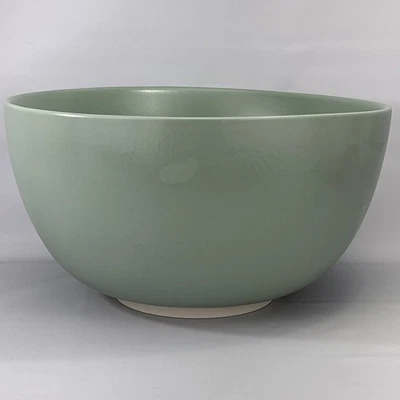 Crate & Barrel Extra Large Shaillee Mixing Bowl 10.5” Matte Mint Green READ HTF - Image 1 of 4