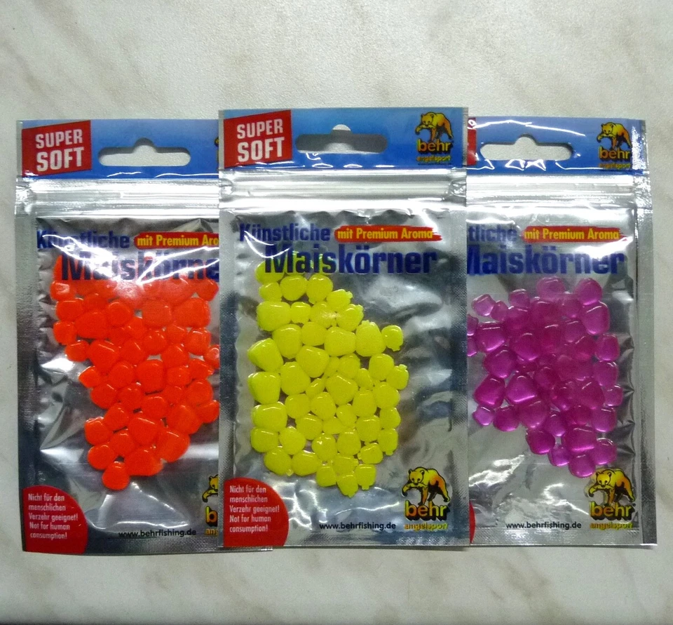 Behr Künstliche Maiskörner mit Premium Aroma Kunstköder Mais Angelmais - Bild 1 von 1