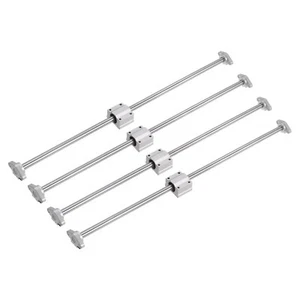 Lineare Bewegungsstange Wellenführung Set 4Stk 12mmx500mm, verchromte Oberfläche - Bild 1 von 6