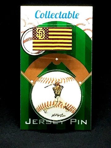 San Diego Padres Fernando Tatis, Jr. lapel pin & Friars flag pin-Collectibles-2 Cover
