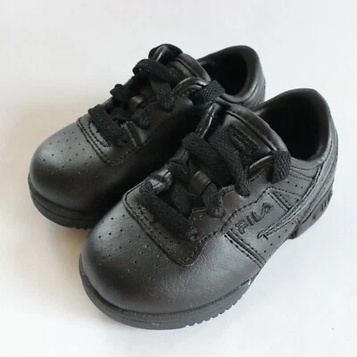 FILA Athletic Fitness Toddler Shoes Sneakers Black on Black Size US 6 EU 22 - Image 1 of 4