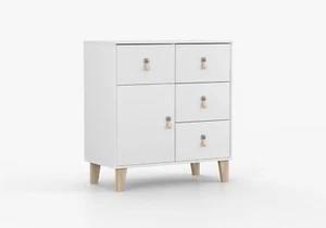 Kommode mit Schubladen Sideboards Kinderkommoden Jugendkommoden FIGO 03 90 cm - Bild 1 von 8