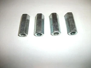 4 Stück - 7/16-14 x 1-3/4 Sechskant Überwurfmutter verzinkt Neu - Bild 1 von 6