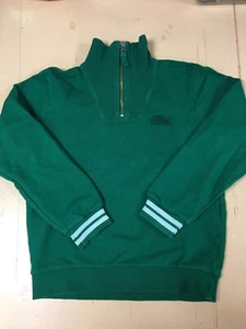 EUC Vintage Boy or Girl Lacoste Green Quarter Zip Sweatshirt size 8 - Picture 1 of 3