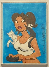 2012 5Funity Kitty Ditties & Pretty Ladies 1/1 Sketch Card by Danielle Gransaull