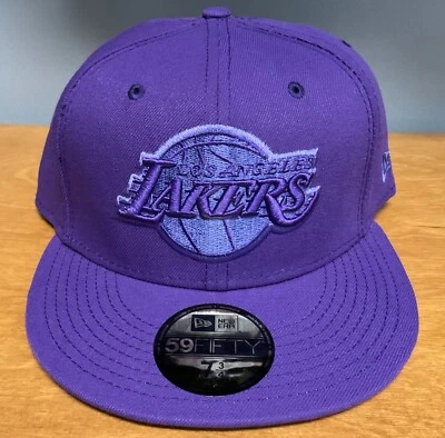 New Era Los Angeles Lakers Gorra Púrpura 59Fifty Mono Camuflaje Paquete Ajustado Talla 7 3/4 Foto 1 de 4