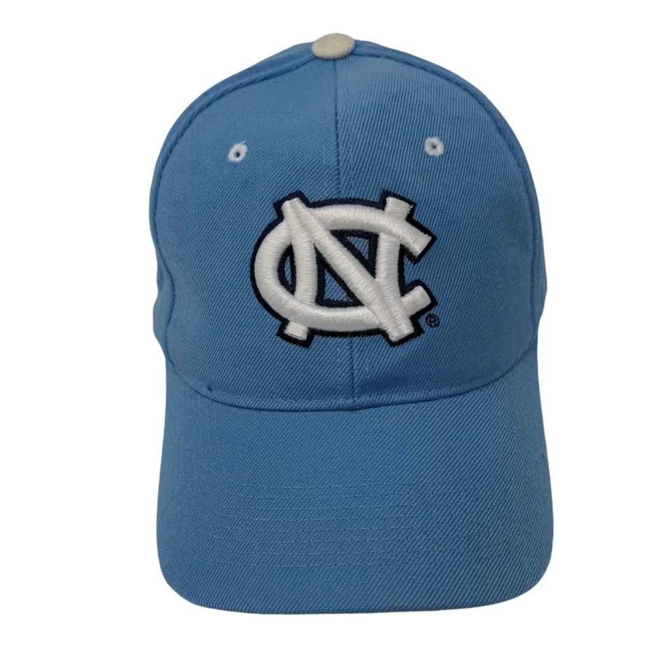North Carolina Fitted Hat Blue Size 6 7/8 Embroidered Authentic Zephyr The Hat - Image 1 of 4
