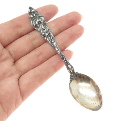 REED & BARTON 925 Sterling Silver Antique 1901 Les Six Fleurs Coffee Spoon - Image 1 of 4