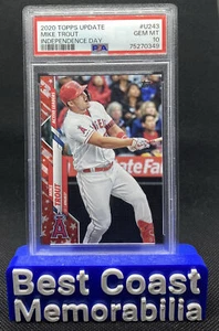 2020 Topps Update U243 Mike Trout Independence Day #43/76 PSA 10 MVP - Picture 1 of 2