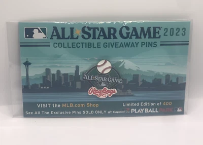 2023 ALL STAR GAME Seattle Collectible Giveaway Lapel Pin Rawlings LE /400 🔥 - Image 1 of 2