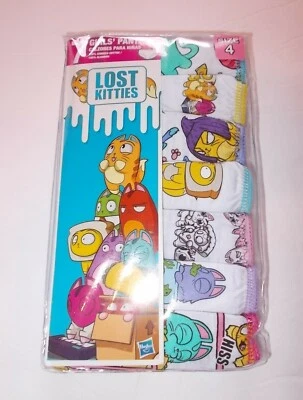 Lost Kitties Girls Size 4 Combed Cotton 7-Pack Brief Panties - Image 1 of 4
