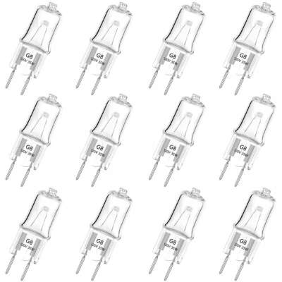 12Pcs G8 Base JCD Type Light Bulbs 120V 35W 35WATT Range Hood & More Replacement - Image 1 of 4