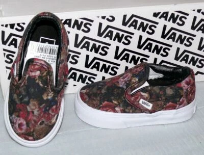 Vans CLASSIC SLIP-ON T'S Canvas Kinder Schuhe Sneaker EU 21 Moody Floral Black W - Bild 1 von 4