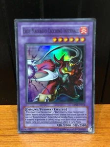 CARTA YU-GI-OH! EROE MALVAGIO CECCHINO INFERNALE DP06-IT012 SUPER RARA ITALIANO - Imagen 1 de 2