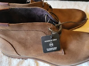 Kenneth Cole New York Carlino Chukka boot shoe Brown Suede  Technicole  Size 9.5 - Picture 1 of 6