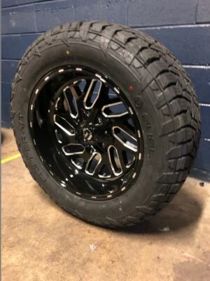 20x10 Fuel D581 Triton 33" AT Wheel and Tire Package 8x170 Ford Super F250 F350 - Image 1 of 4