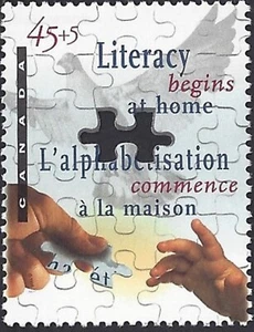 🍁Canada  #B13    "Canadian Literacy"    Brand New  1996  Pristine Original Gum - Picture 1 of 2