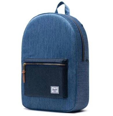 Herschel Supply Settlement Faded Denim / Indigo Denim Backpack - Retired Color - Image 1 of 4
