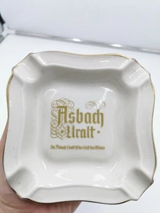 Asbach Uralt Aschenbecher Porzellan goldene Aufschrift Thomas Reklame Werbung - Bild 1 von 8