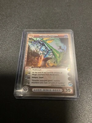 Chaotic TCG Nunk'worn Assimilated 42/200 AU  Super Rare Used - Image 1 of 3