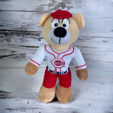 Cincinnati Reds Plush Bear MLB Baseball Stuffed Animal Mascot Good Stuff 12" Cover