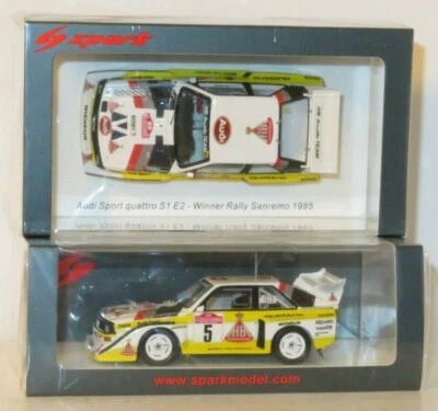 1/43 HB Audi Sport Quattro S1 E2  Winner Rally Sanremo 1985  #5  W.Rohrl  - Image 1 of 3