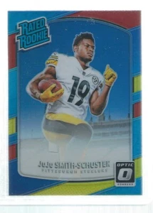 JUJU SMITH-SCHUSTER 2017 DONRUSS OTTICA HOLO RATED ROOKIE ROSSO GIALLO RC #176 - Foto 1 di 1