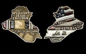 MONEDA DESAFÍO VETERANO IRAQUÍ OIF EJÉRCITO DE ESTADOS UNIDOS MARINA FUERZA AÉREA USCG MEDALLA PIN UP - Imagen 1 de 24