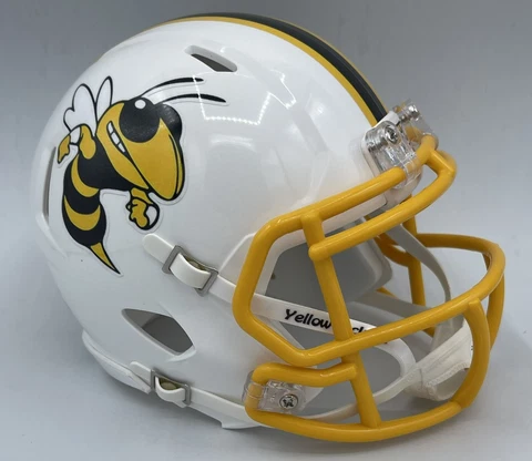 CUSTOM RIDDELL SPEED MINI FOOTBALL HELMET - GEORGIA TECH YELLOW JACKETS Cover