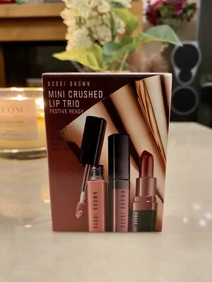Bobbi Brown Mini Crushed Lip Trio - Festive Ready Collection- Brand New Unopened - Image 1 of 3