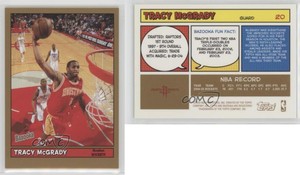 2005-06 Topps Bazooka Gold Tracy McGrady #20 HOF