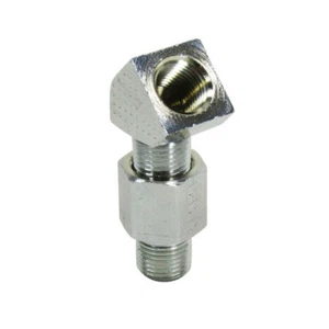Kit adaptador medidor de presión de aceite cromado 1936-1969 Harley Big Twin 1/8" hilo NPT - Imagen 1 de 5