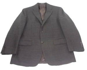 Lauren Ralph Lauren Plaid Sport Coat Jacket Wool Macy's Two Button Blazer Sz 40R - Picture 1 of 11